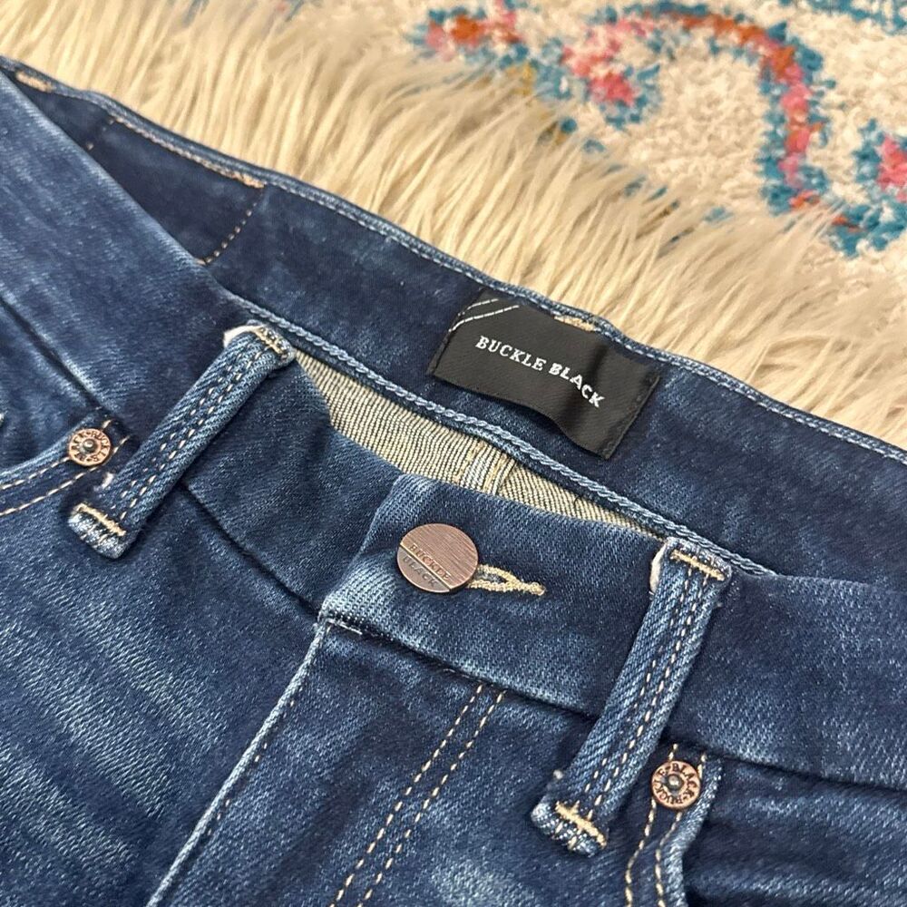 Buckle black skinny jeans size 27 - Picture 2 of 5